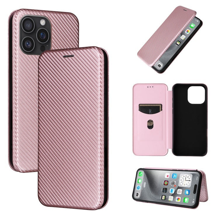 HKM-103955 Solid Color Leather Flip Case for iPhone - Compact and Lightweight Design