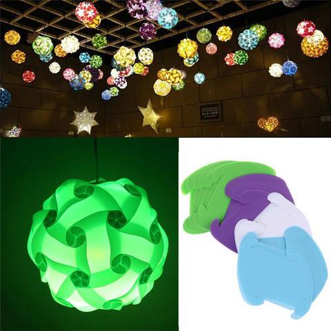 HKM-104147 DIY Jigsaw Puzzle Lampshade Kit in Multiple Sizes and Colors