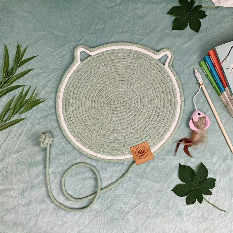 HKM-104403 Cat Mat Wear-resistant Non-dandruff Rattan Cat Nest