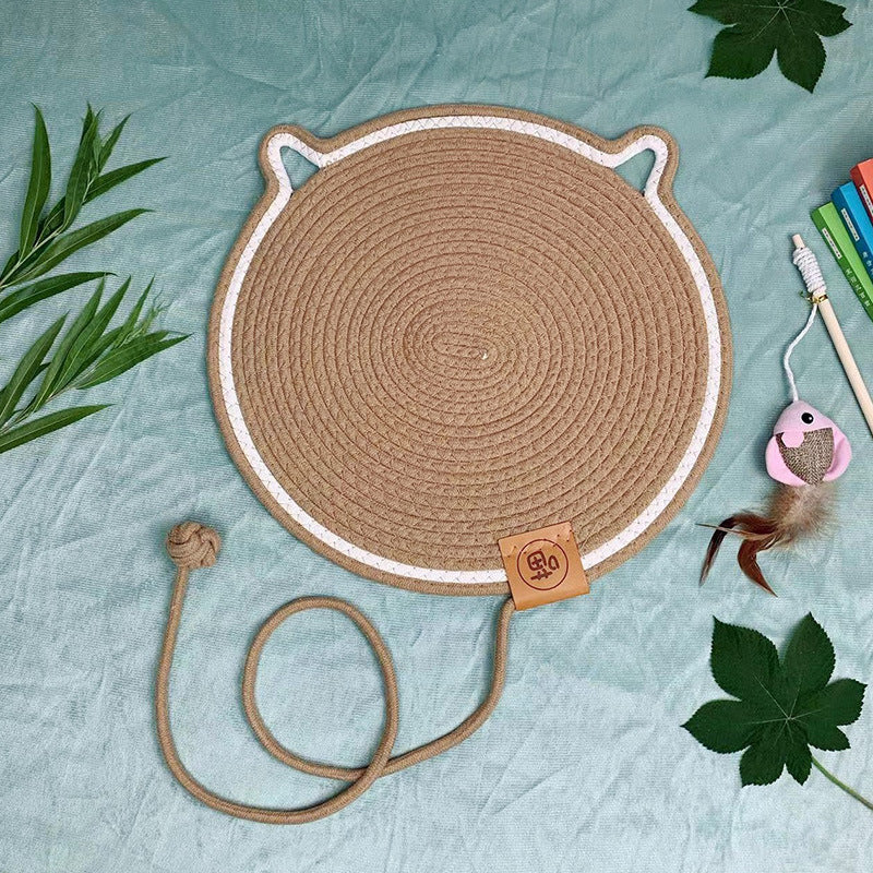 HKM-104403 Cat Mat Wear-resistant Non-dandruff Rattan Cat Nest