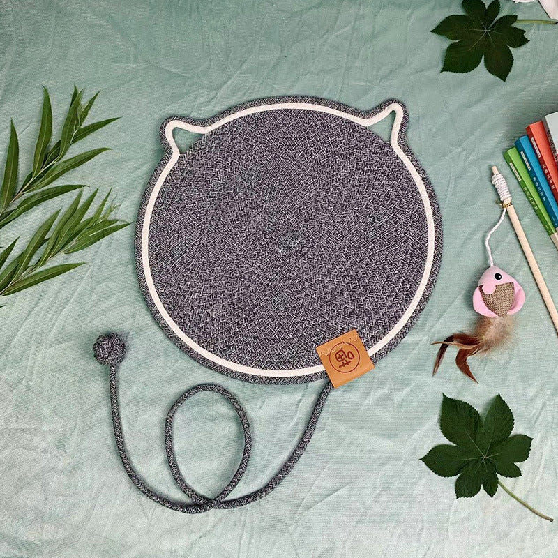 HKM-104403 Cat Mat Wear-resistant Non-dandruff Rattan Cat Nest