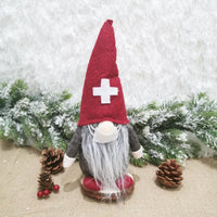 HKM-104467 Nordic Faceless Doll Santa Claus Ornaments for Christmas Window and Home Decoration