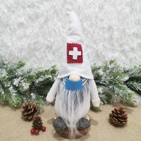 HKM-104467 Nordic Faceless Doll Santa Claus Ornaments for Christmas Window and Home Decoration