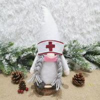 HKM-104467 Nordic Faceless Doll Santa Claus Ornaments for Christmas Window and Home Decoration