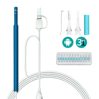 HKM-104531 5.5mm Three-in-One Ear Endoscope with LED Lighting and 1m Waterproof Design