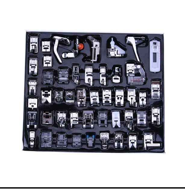 HKM-104531 Sewing Machine Presser Feet Set - 48 Assorted Pieces for Household Machines