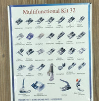 HKM-104531 Sewing Machine Presser Feet Set - 48 Assorted Pieces for Household Machines