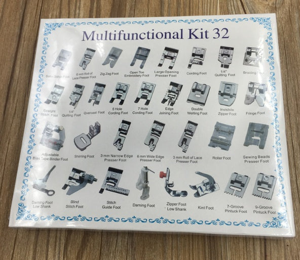 HKM-104531 Sewing Machine Presser Feet Set - 48 Assorted Pieces for Household Machines