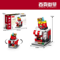 HKM-104659 8-in-1 Mini City Building Blocks Set for Kids Ages 2 to 14 - 40 Pieces of DIY Modern Plastic Construction Toys