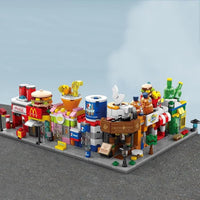 HKM-104659 8-in-1 Mini City Building Blocks Set for Kids Ages 2 to 14 - 40 Pieces of DIY Modern Plastic Construction Toys