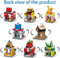 HKM-104659 8-in-1 Mini City Building Blocks Set for Kids Ages 2 to 14 - 40 Pieces of DIY Modern Plastic Construction Toys