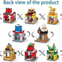 HKM-104659 8-in-1 Mini City Building Blocks Set for Kids Ages 2 to 14 - 40 Pieces of DIY Modern Plastic Construction Toys