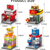 HKM-104659 8-in-1 Mini City Building Blocks Set for Kids Ages 2 to 14 - 40 Pieces of DIY Modern Plastic Construction Toys
