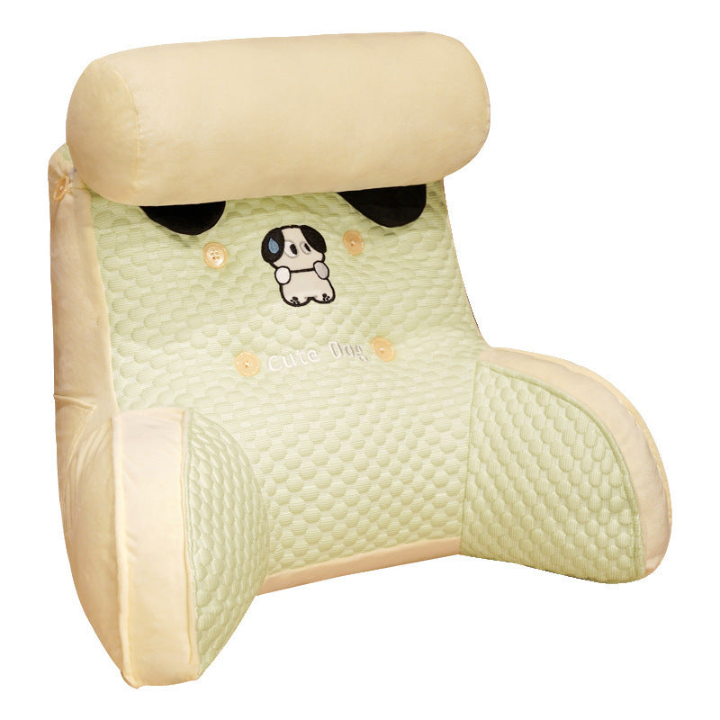 HKM-104659 Big Eye Dog Ice Silk Velvet Triangle Pillow - Cartoon Design, 50x45x30cm and 60x55x30cm