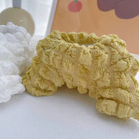 HKM-104659 Cozy Puffy Sweater for Pets in White and Mustard Yellow