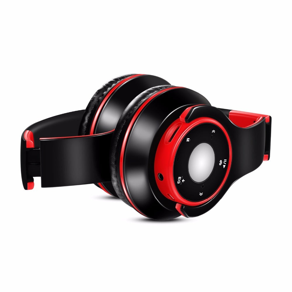 HKM-104915 Wireless Bluetooth Headset with MP3 Function and 3.5mm Audio Jack, Foldable Design, 10-Hour Playtime