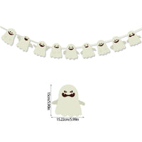 HKM-104979 Halloween Pumpkin Triangle Banner Flag for Festive Party Decorations