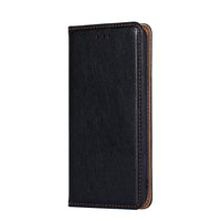 HKM-105107 Premium Leather Magnetic Flip Phone Case with Card Slots for Samsung Models