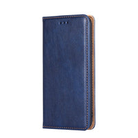 HKM-105107 Premium Leather Magnetic Flip Phone Case with Card Slots for Samsung Models