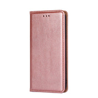 HKM-105107 Premium Leather Magnetic Flip Phone Case with Card Slots for Samsung Models