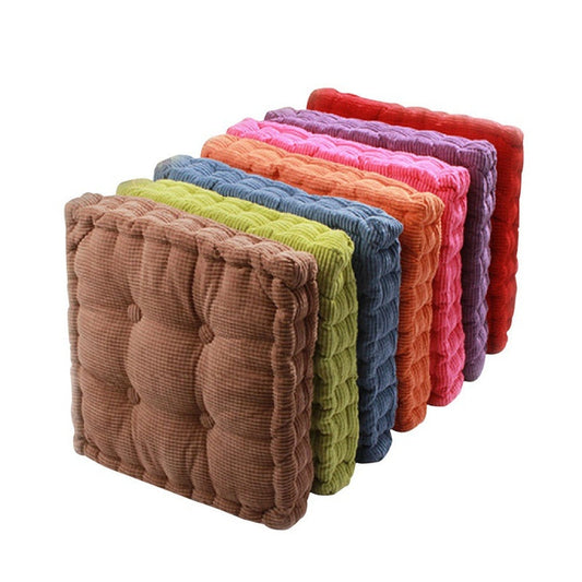 HKM-105235 Corn Fleece Tatami Cushion - Pearl Cotton Filling, 48x48cm, 8cm Thick, Smooth and Warm Design