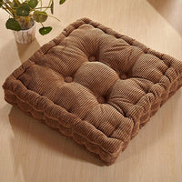 HKM-105235 Corn Fleece Tatami Cushion - Pearl Cotton Filling, 48x48cm, 8cm Thick, Smooth and Warm Design