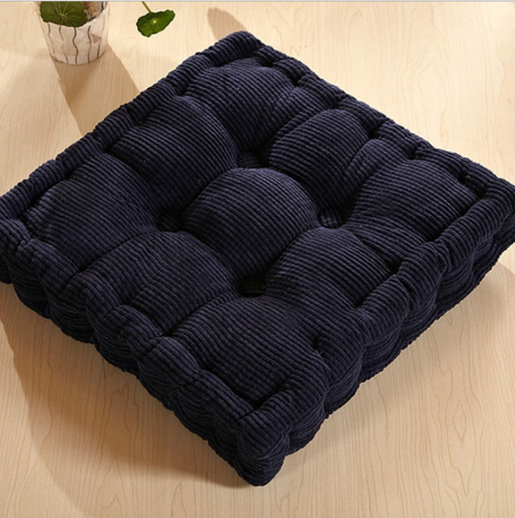 HKM-105235 Corn Fleece Tatami Cushion - Pearl Cotton Filling, 48x48cm, 8cm Thick, Smooth and Warm Design