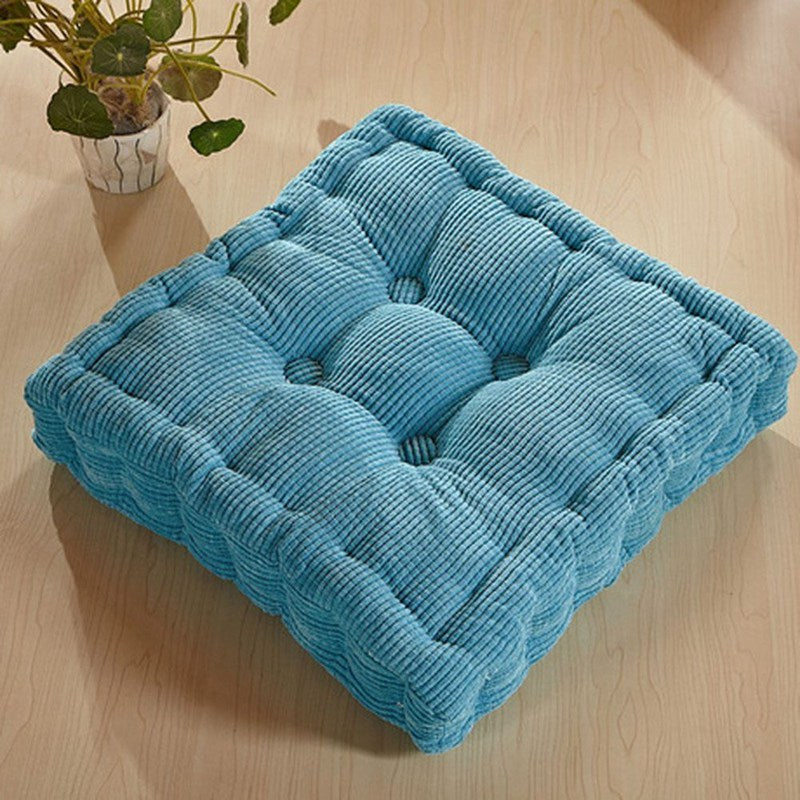 HKM-105235 Corn Fleece Tatami Cushion - Pearl Cotton Filling, 48x48cm, 8cm Thick, Smooth and Warm Design