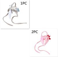 HKM-105299 Interactive Adjustable Cat Toy Stick with Head-Mounted Teaser for Playful Pets