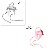 HKM-105299 Interactive Adjustable Cat Toy Stick with Head-Mounted Teaser for Playful Pets