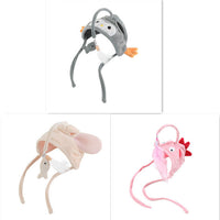 HKM-105299 Interactive Adjustable Cat Toy Stick with Head-Mounted Teaser for Playful Pets