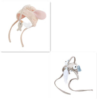 HKM-105299 Interactive Adjustable Cat Toy Stick with Head-Mounted Teaser for Playful Pets
