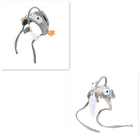 HKM-105299 Interactive Adjustable Cat Toy Stick with Head-Mounted Teaser for Playful Pets