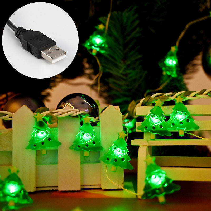 HKM-105299 LED Christmas Tree String Lights - Green Atmosphere Lighting - 2M & 5M Options