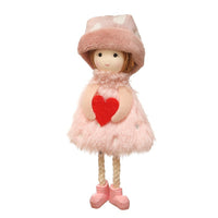 HKM-105619 Christmas Angel Plush Pendant - Festive Home Decor, Tree Ornament & Holiday Gift