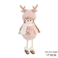 HKM-105619 Christmas Angel Plush Pendant - Festive Home Decor, Tree Ornament & Holiday Gift