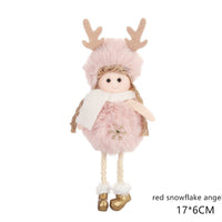 HKM-105619 Christmas Angel Plush Pendant - Festive Home Decor, Tree Ornament & Holiday Gift