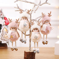 HKM-105619 Christmas Angel Plush Pendant - Festive Home Decor, Tree Ornament & Holiday Gift