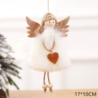HKM-105619 Christmas Angel Plush Pendant - Festive Home Decor, Tree Ornament & Holiday Gift