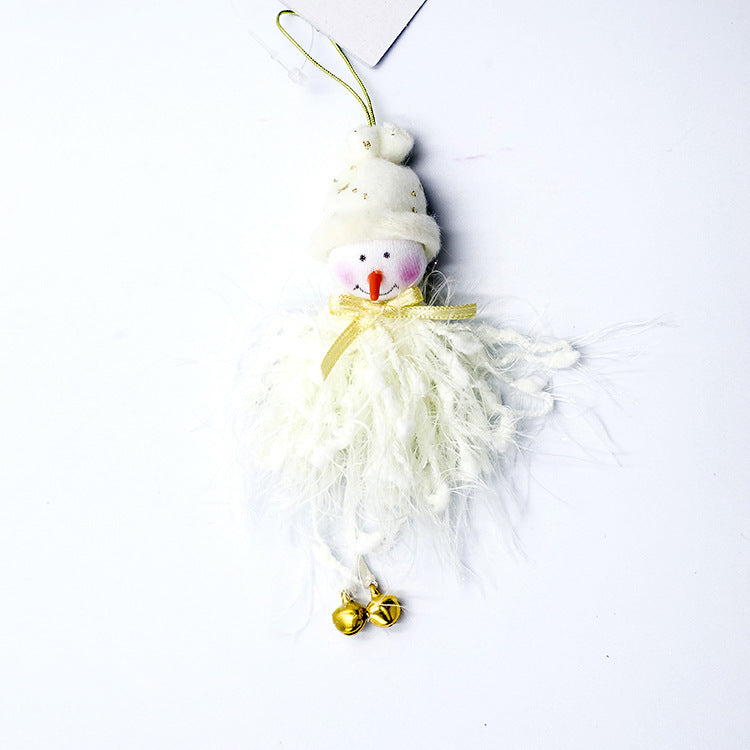 HKM-105619 Christmas Angel Plush Pendant - Festive Home Decor, Tree Ornament & Holiday Gift