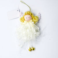 HKM-105619 Christmas Angel Plush Pendant - Festive Home Decor, Tree Ornament & Holiday Gift
