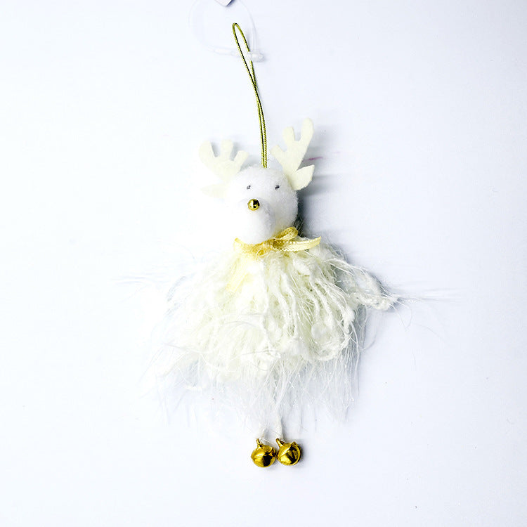 HKM-105619 Christmas Angel Plush Pendant - Festive Home Decor, Tree Ornament & Holiday Gift