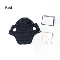 HKM-105619 Stylish Cotton Winter Vests for Dogs in Black and Red - Multiple Sizes Available