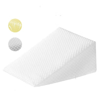 HKM-105683 Comfortable Triangle Bedside Back Cushion - Soft Sponge Inner Core with Air Layer Design (72x67x29cm)