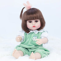 HKM-105683 Full Silicone Reborn Baby Doll with Pacifier - Lifelike Play Toy for Children, 38cm