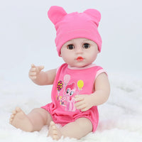 HKM-105683 Full Silicone Reborn Baby Doll with Pacifier - Lifelike Play Toy for Children, 38cm