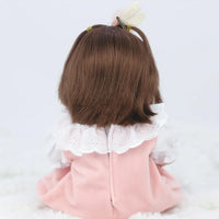 HKM-105683 Full Silicone Reborn Baby Doll with Pacifier - Lifelike Play Toy for Children, 38cm