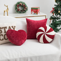 HKM-105811 Christmas-Themed Velvet Embroidered Decorative Pillow in Various Shapes and Sizes