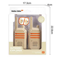 HKM-105811 Kids Battery Operated Long Range Walkie Talkie Set, Waterproof Plastic Toy - 2-Pack