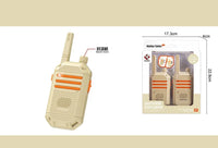 HKM-105811 Kids Battery Operated Long Range Walkie Talkie Set, Waterproof Plastic Toy - 2-Pack